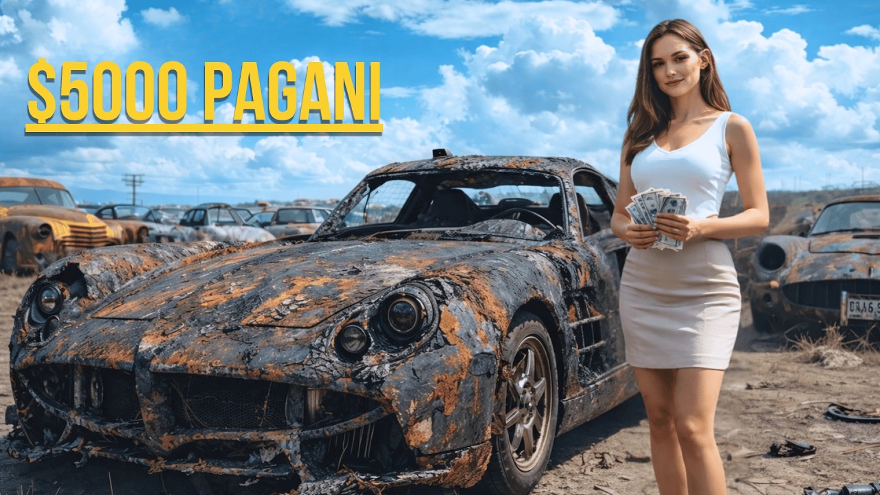 I found  a Burned Pagani Zonda for $5,000 | Deep Healing ASMR Restoration