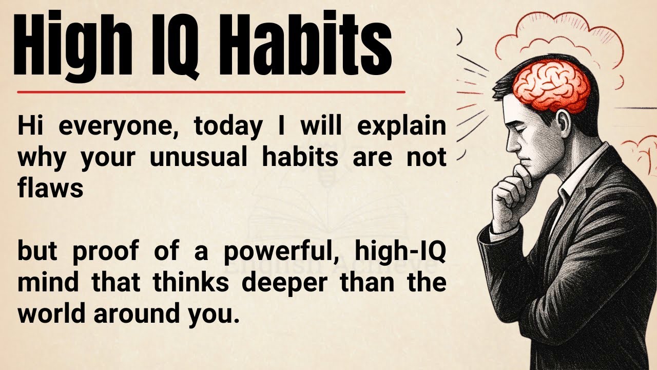 6 Weird Habits That Secretly Prove You Have an Extremely High IQ 🔥 || Graded Reader ✅