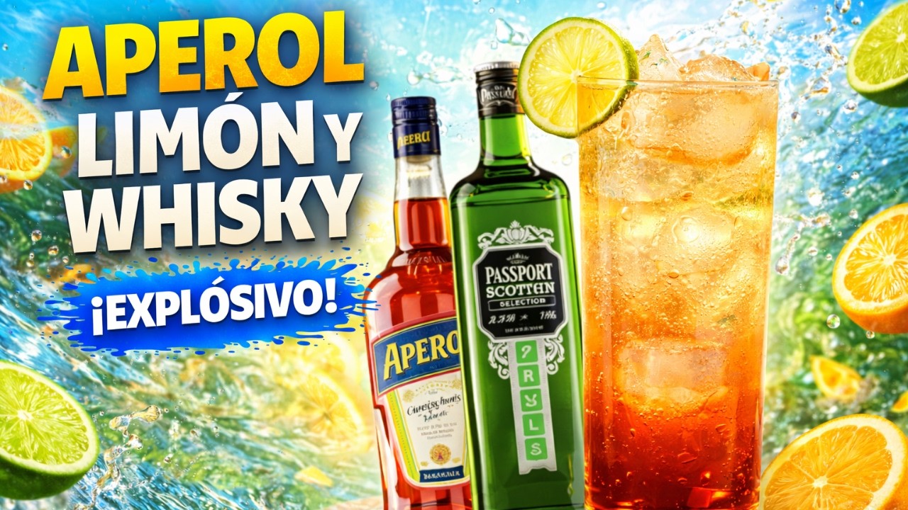 Nadie espera esta mezcla: Aperol + Whisky + Limón