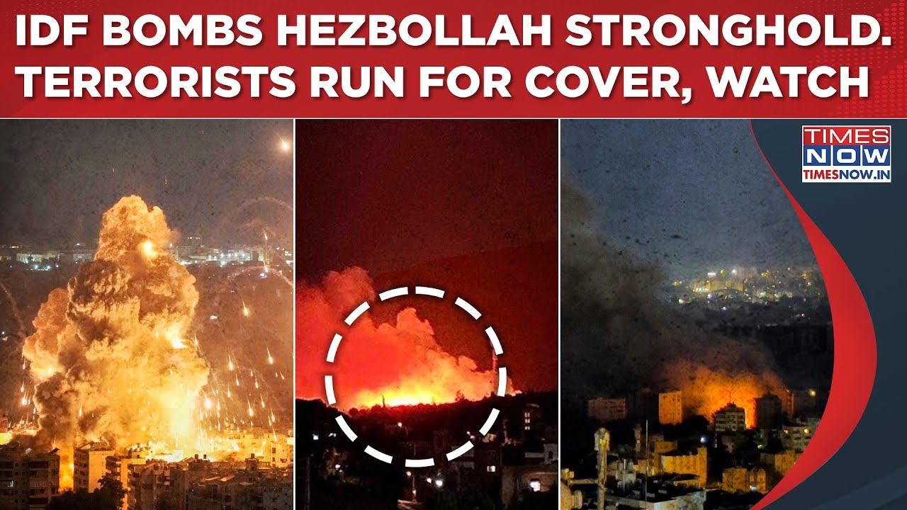 IDF Bombs Hezbollah Stronghold| Apocalyptic Scenes In Lebanon’s Nabatieh| Terrorists Run For Cover