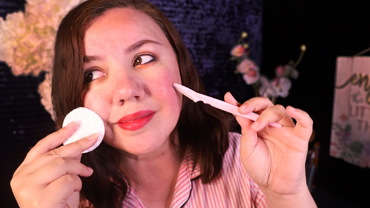 ASMR Te Hago tu Rutina de SKIN CARE en una Pijamada Roleplay / ASMR en Español Mexico
