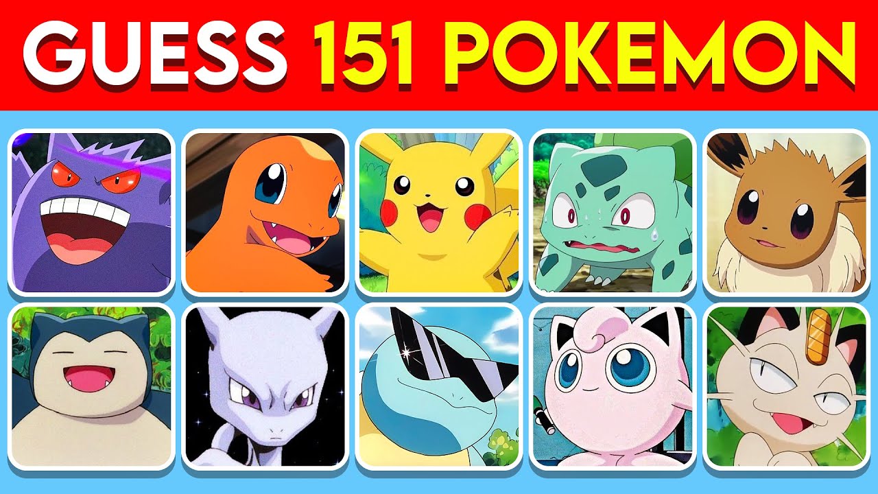 Who's That Pokémon? ⚡ | Guess 151 Pokemon (Gen 1)
