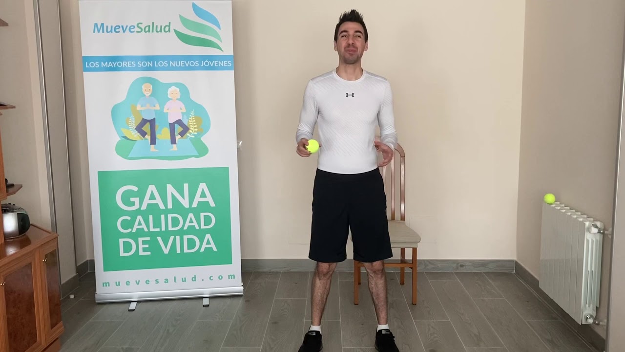 Ejercicios de coordinación con pelotas de tenis
