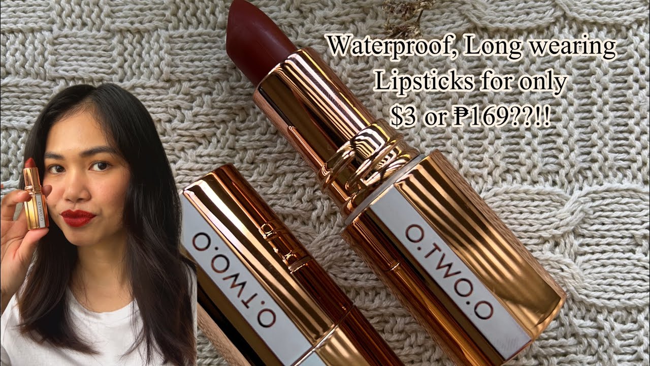 A $3 lipstick that can pass as a designer’s brand! O.TWOO.O first impression+swatch