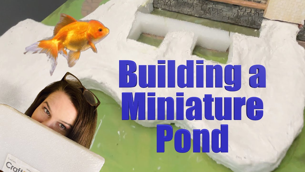 DIY 1:12 scale Plaster FISH POND Tutorial for Miniature Landscapes!