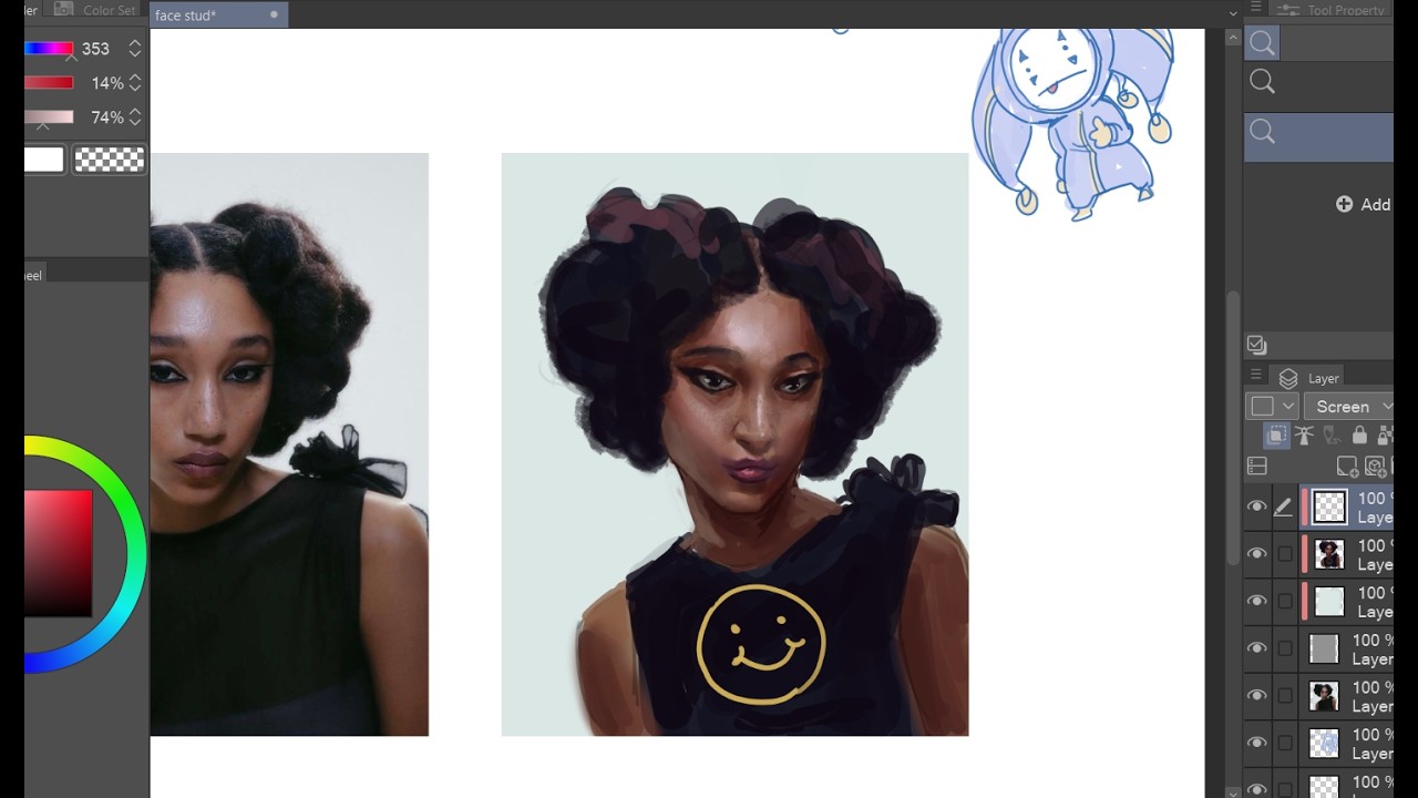 Art Progress #4 | face studies