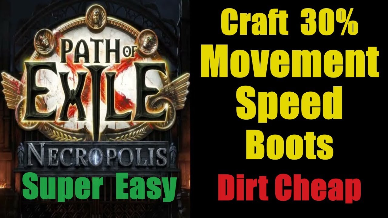 Craft 30% Movement Speed Boots - Super Simple - Path of Exile Necropolis PoE 3.24