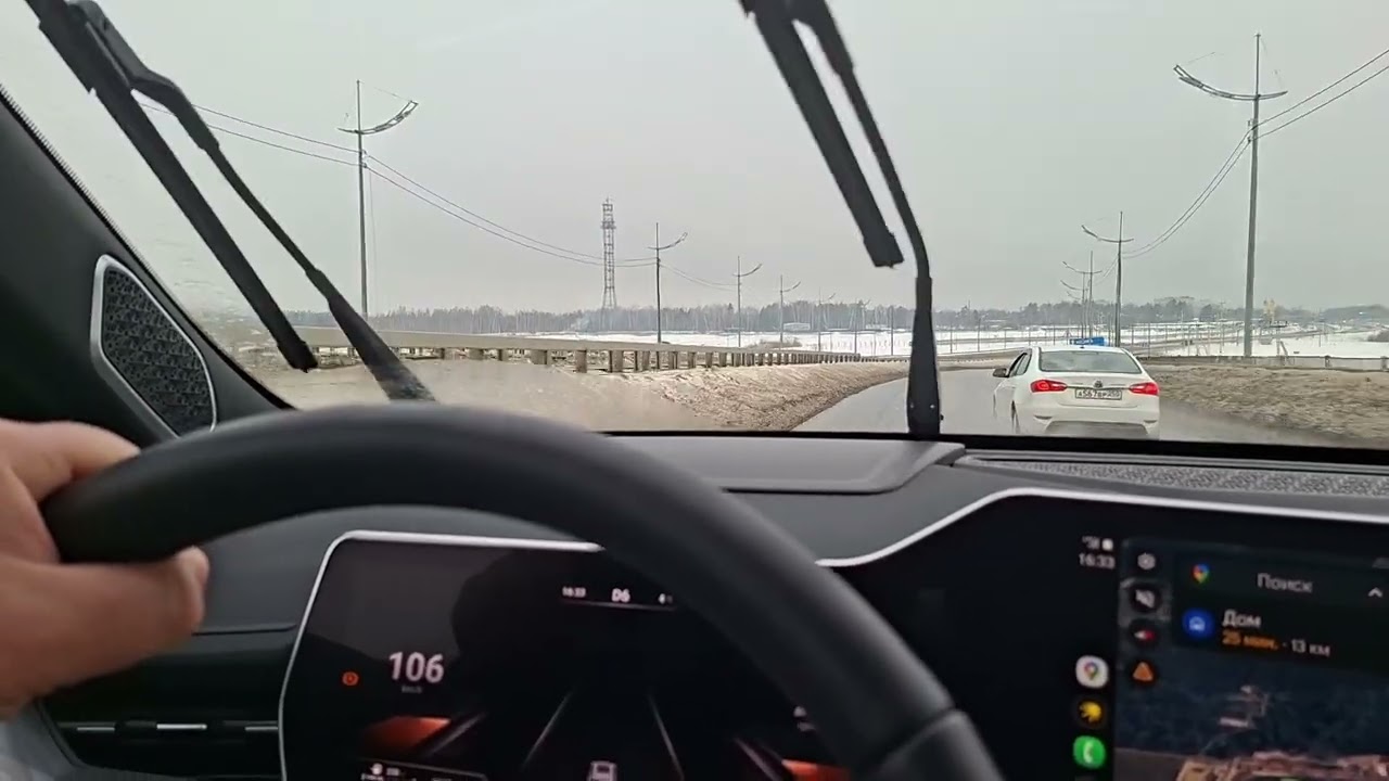 Haval f7 new 1.5л. Обгон в горку 90-130 км/ч.