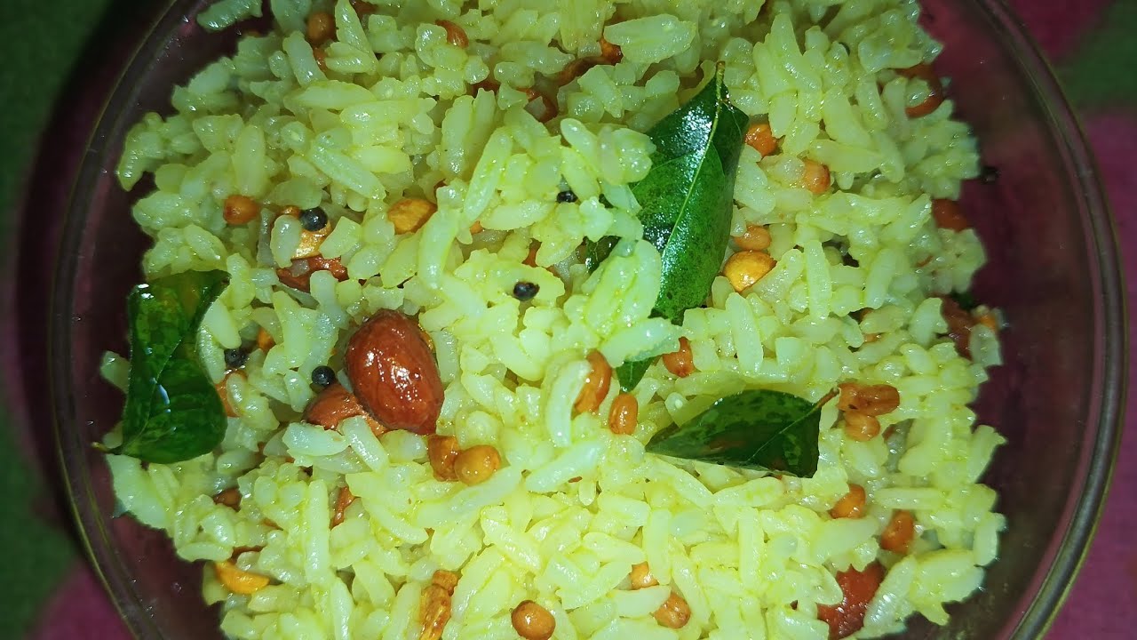 Lemon rice a easy breakfast recipe @ Hey it's Dimple 
