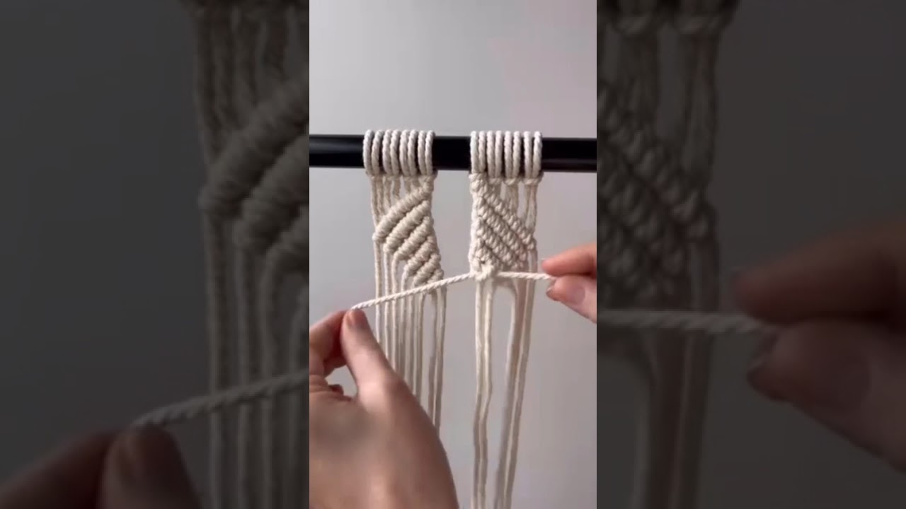 mecrame wall hanging ❤️#macramelove #macrameknot #diy #macrame BOHO style #macrametutorial