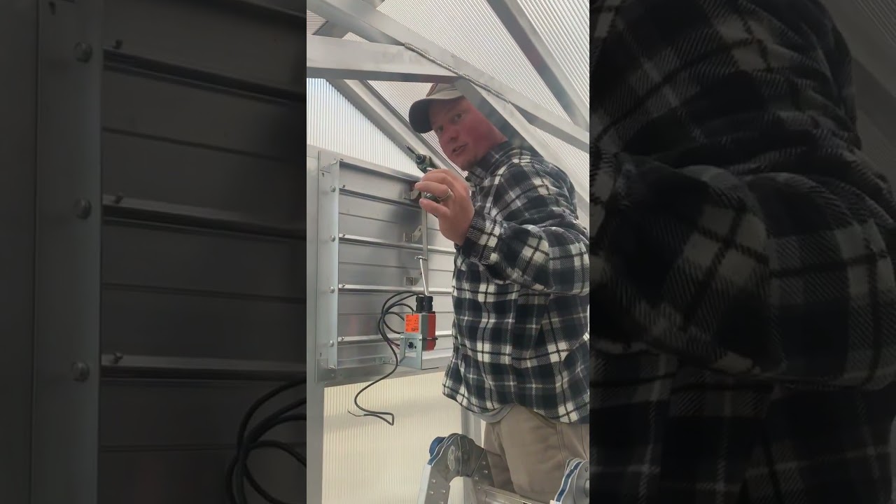 Arcadia Greenhouse Shutter Installation video
