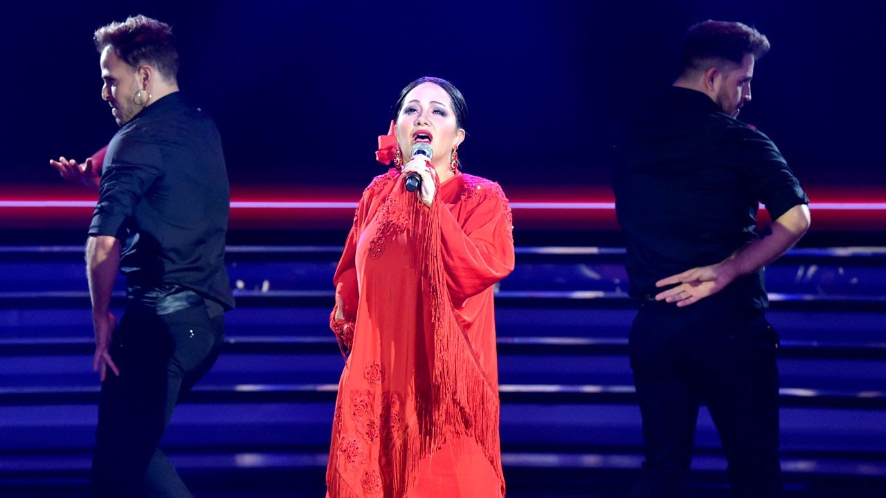 ¡A pura lágrima! Karina La Princesita imitó a Isabel Pantoja e hizo emocionar a Marcelo Tinelli