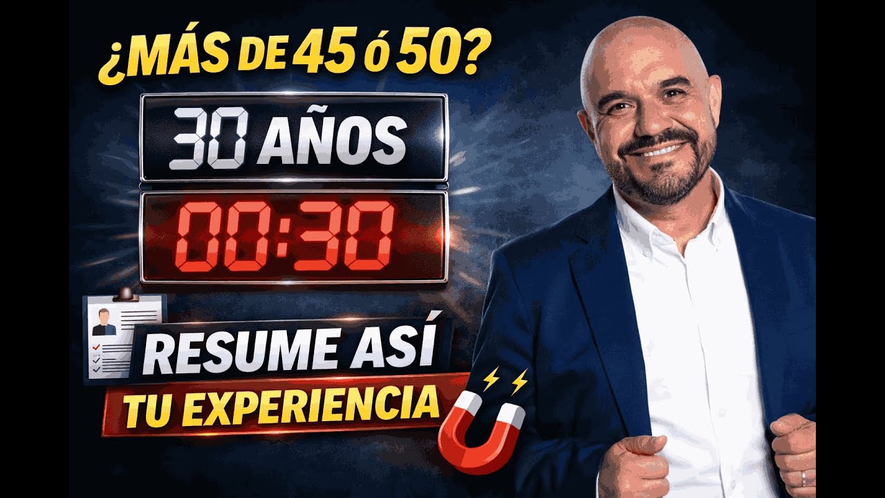 Cómo resumir 30 años de experiencia profesional en 30 segundos
