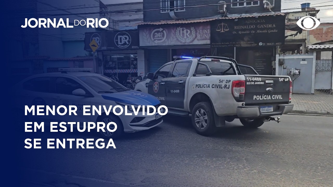 Menor envolvido em estupro coletivo se entrega à polícia