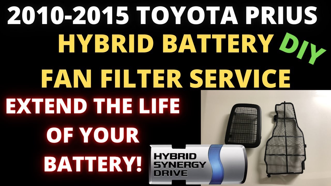 How To replace Hybrid Battery Fan Filter : 2010-2015 Prius