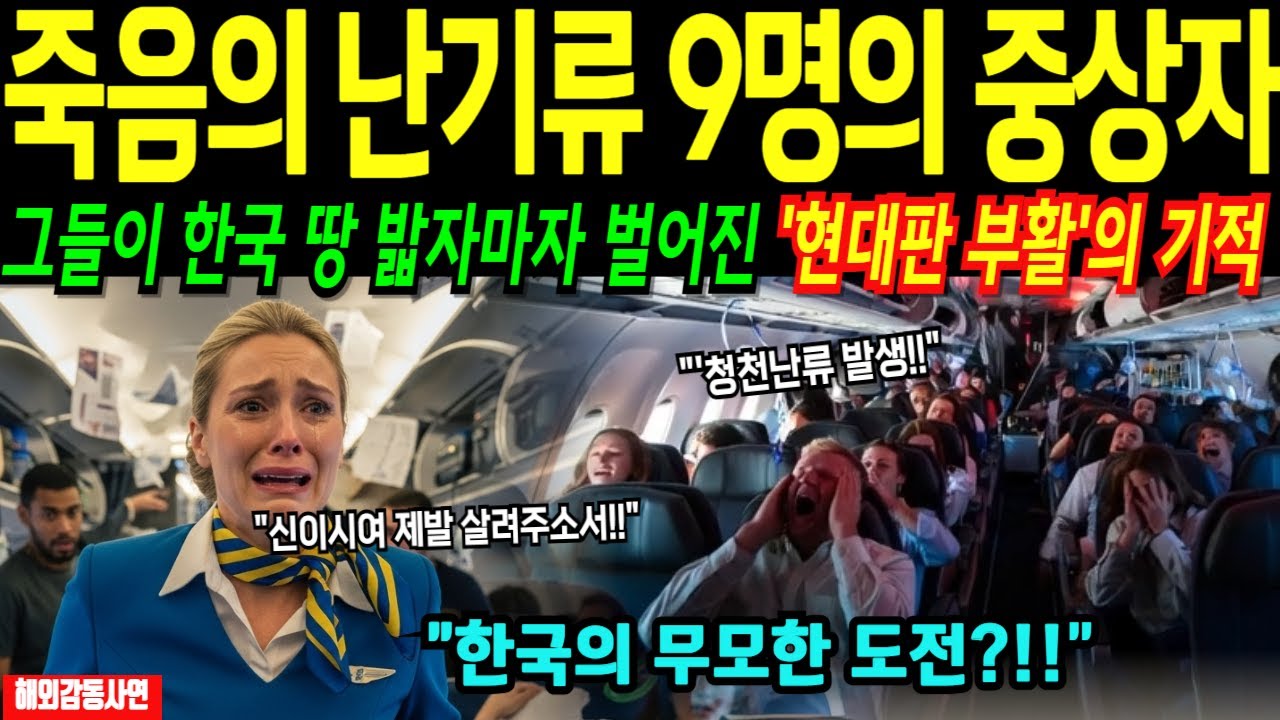 비상착륙 거부로 한국 인천공항만 착륙허용! 죽음의 난기류로 부상자 발생, 스웨덴 승무원이 오열한 이유 (해외감동사연)