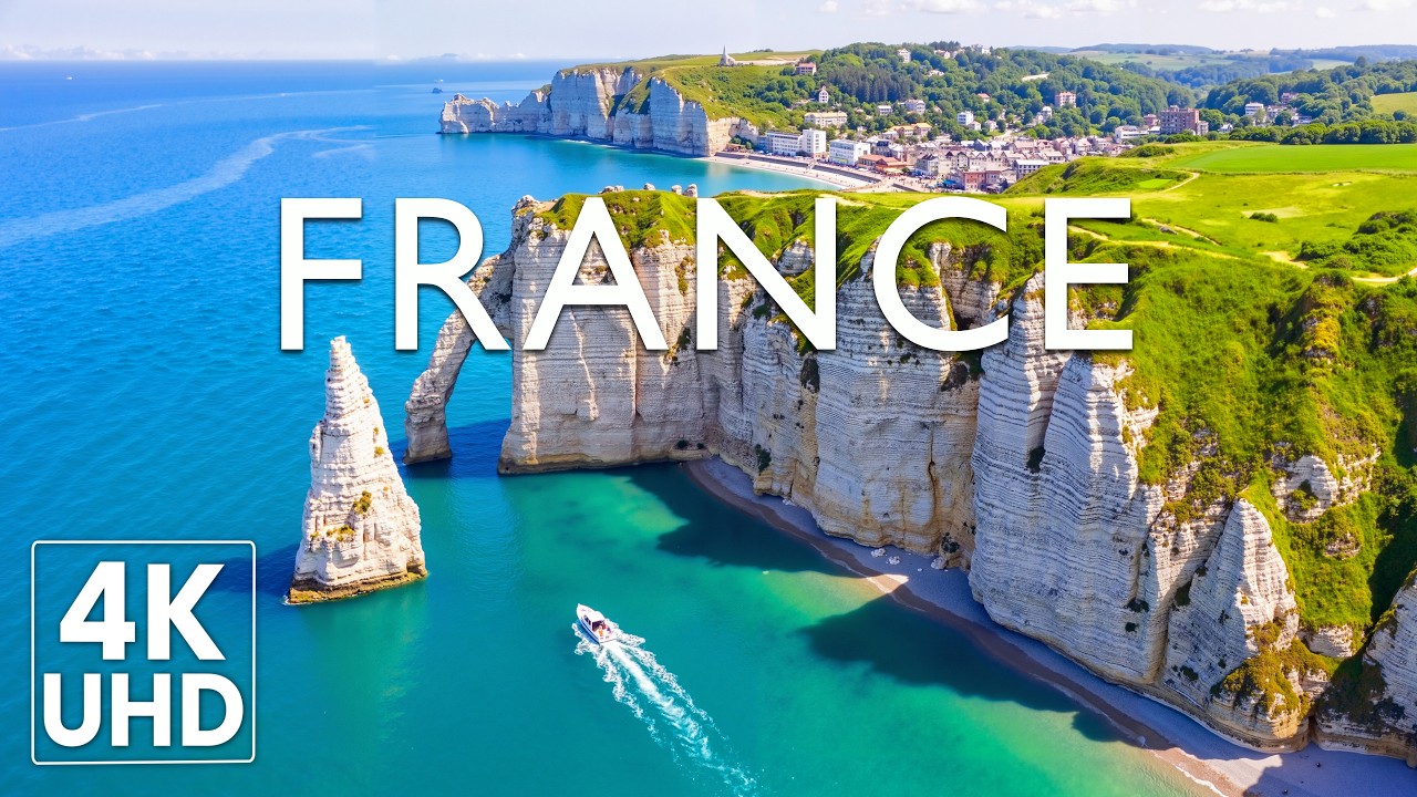 France 4K ULTRA HD - Paris, French Riviera, Provence & Scenic Landscapes with Cinematic Music