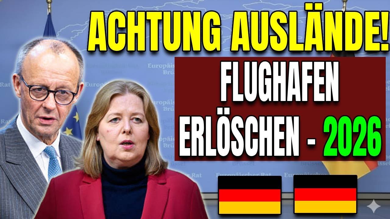 🚨 Achtung Ausländer in Deutschland Aufenthaltstitel kann am Flughafen ERLÖSCHEN – 2026