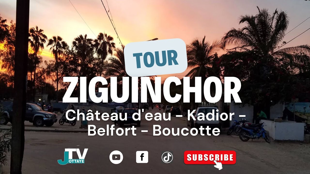 Ville de Ziguinchor Tour #rts #casamance #découverte #senegal