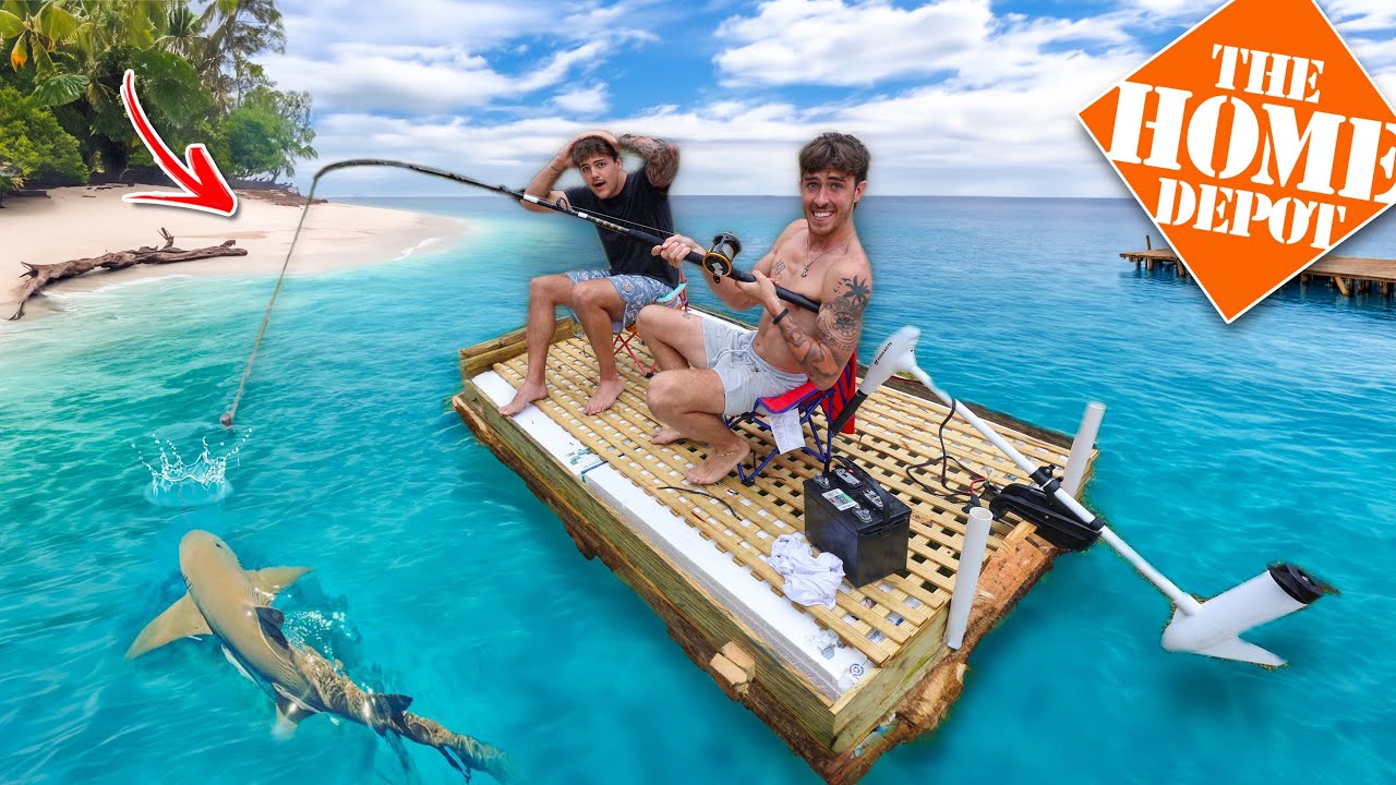 I Built a BUDGET RAFT from Home Depot to Catch Bull Sharks!?