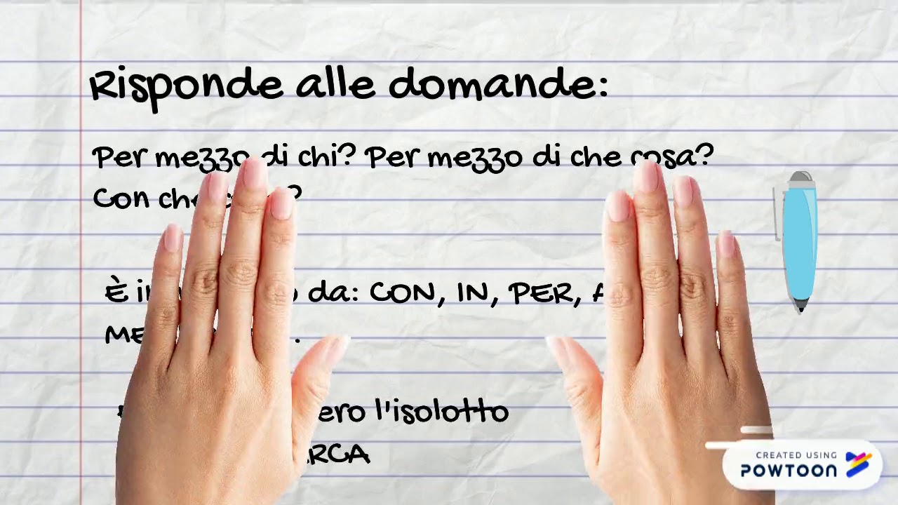 Grammatica: i complementi di mezzo e di modo.