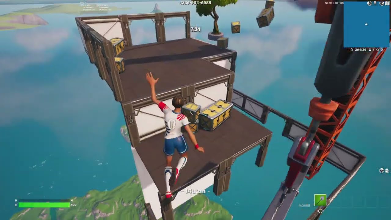 Only up Fortnite WORLD RECORD 9:22