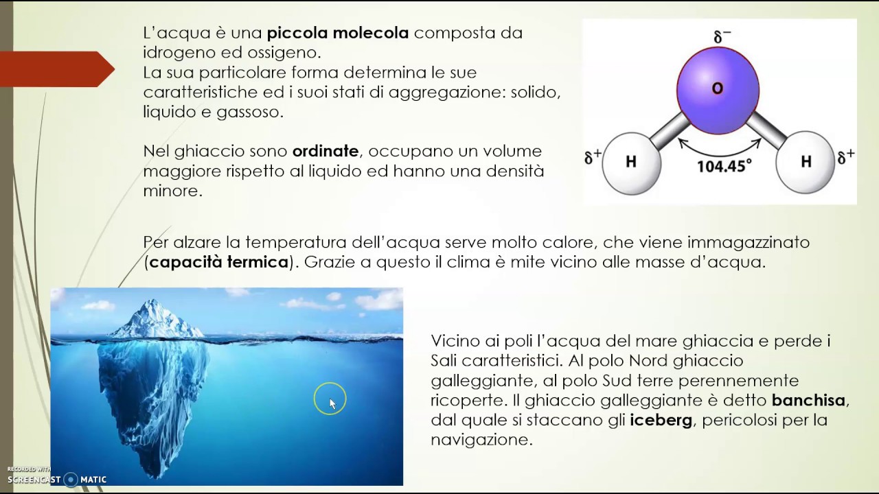 Capacità termica dell'acqua