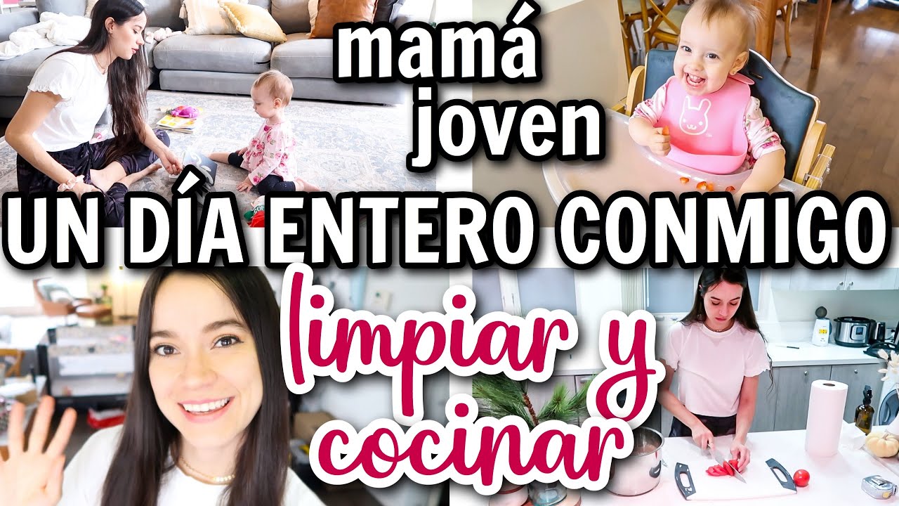 UN DÍA ENTERO CONMIGO | COCINAR, LIMPIAR Y MATERNIDAD | MAMÁ JOVEN DE BEBÉ |  ALEJANDRA C MALDONADO