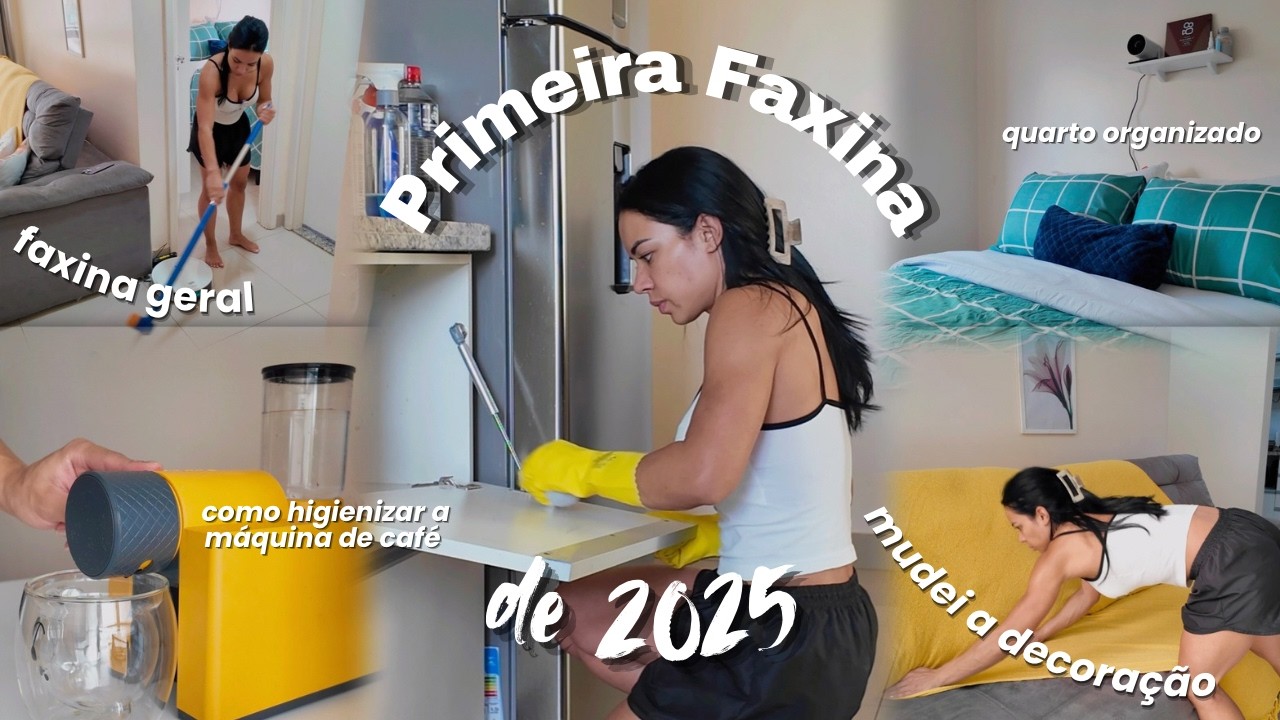 PRIMEIRA FAXINA DE 2025 | Uma geral no apartamento pro ano novo!