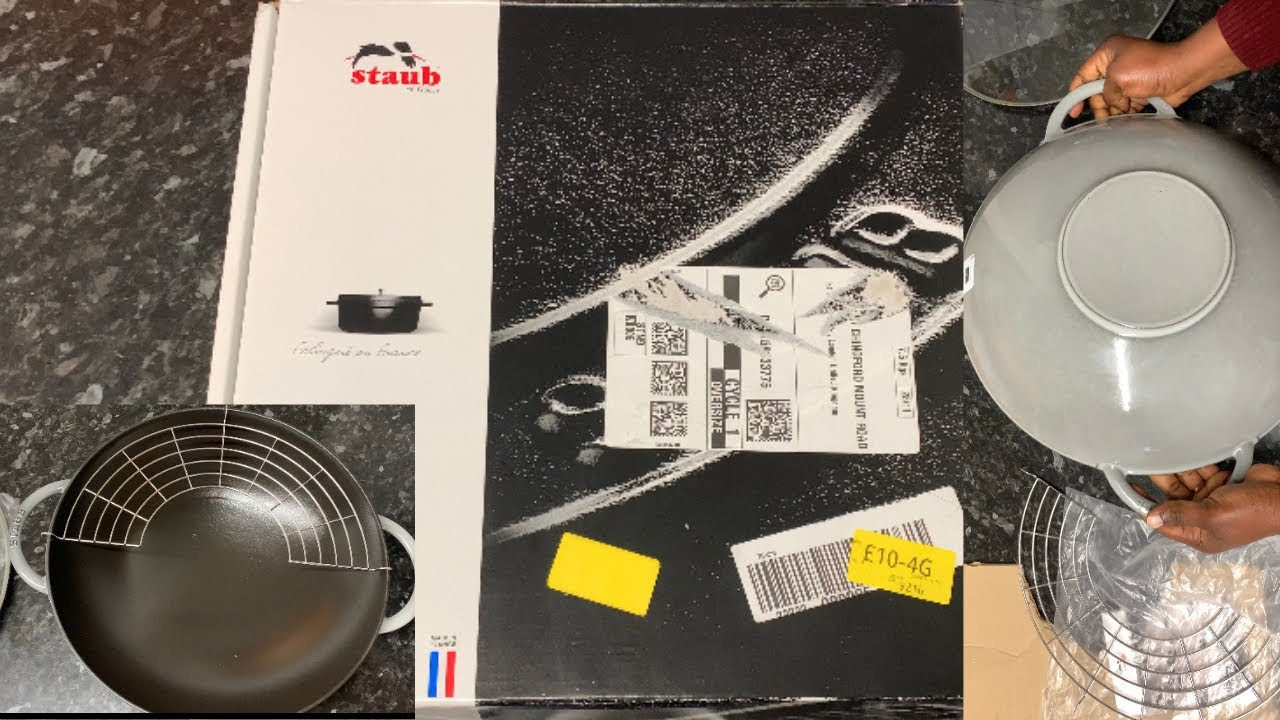 Unboxing And Testing Staub Round Cast Iron Wok With Lid 37cm | STAUB