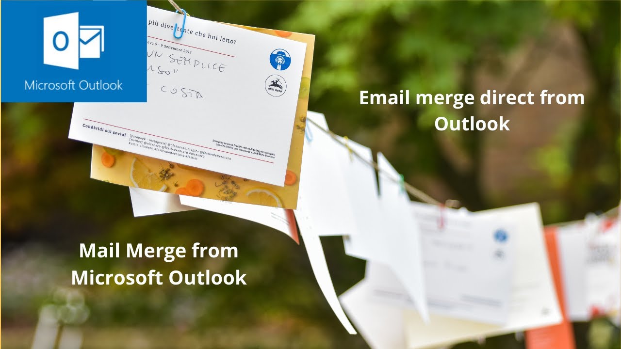 Email merge directly from Microsoft Outlook