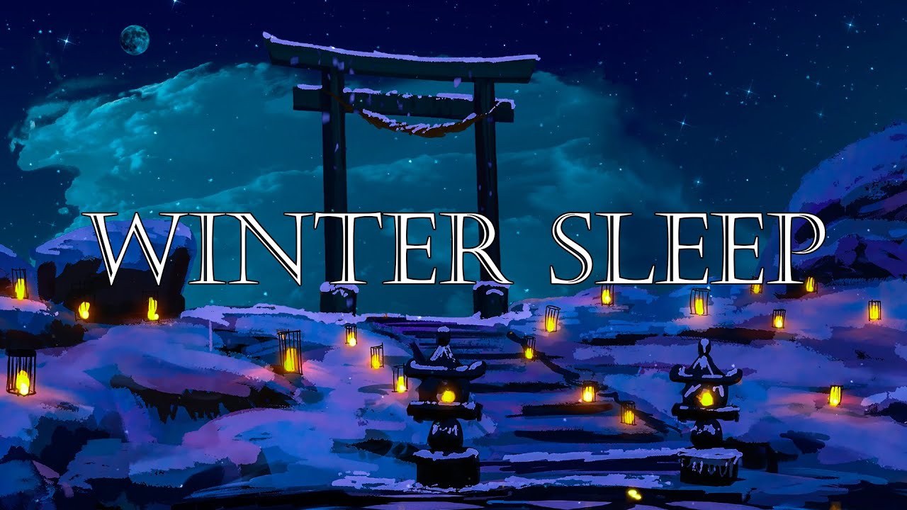Japanese Winter Night ❄️ Deep Sleep Music & Zen Ambient for Stress Relief