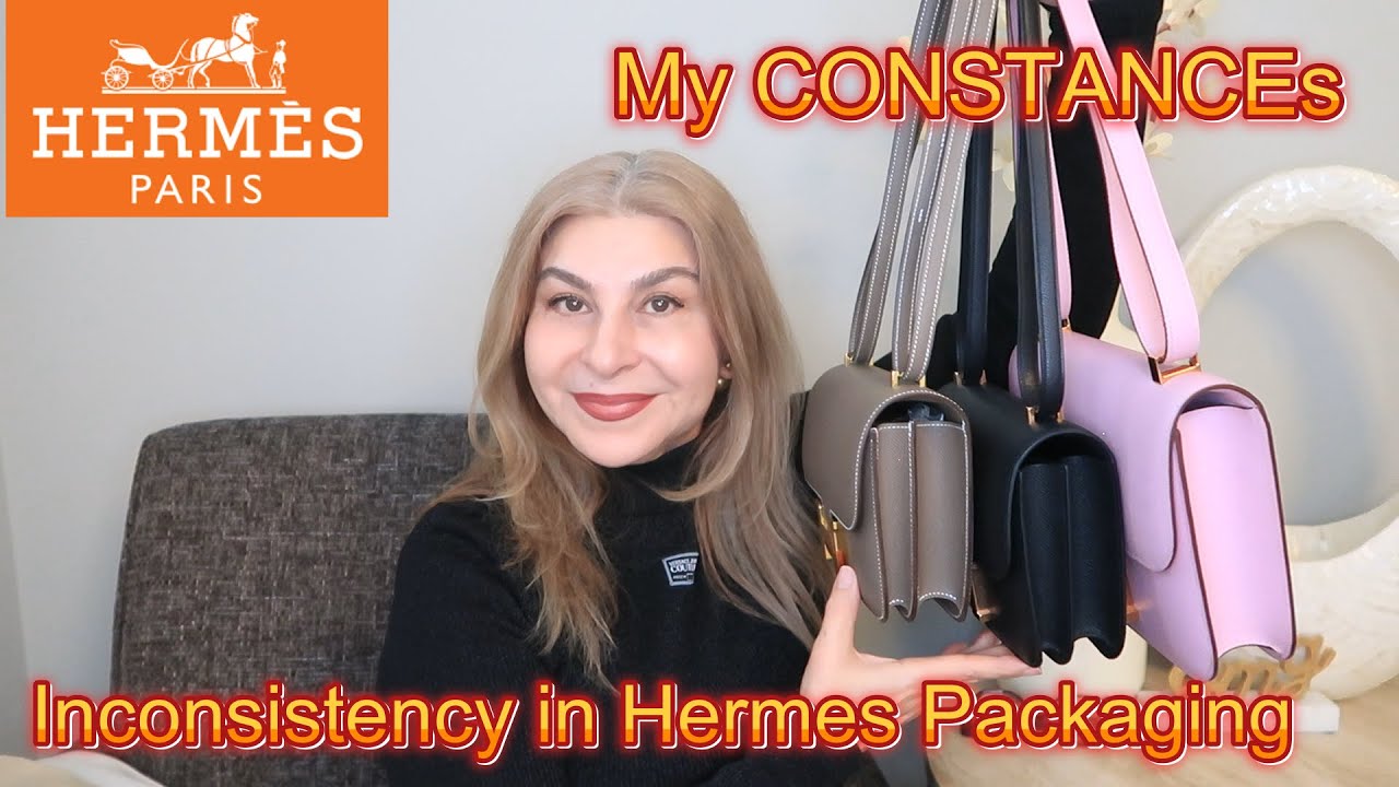 HERMES Packaging PROBLEMS Inconsistency & More My HERMES CONSTANCEs 18 & 1-24 Reissue  | OxanaLV