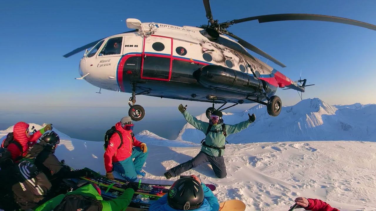 Heliski in Kamchatka VR 360. Хелиски на Камчатке в 360.