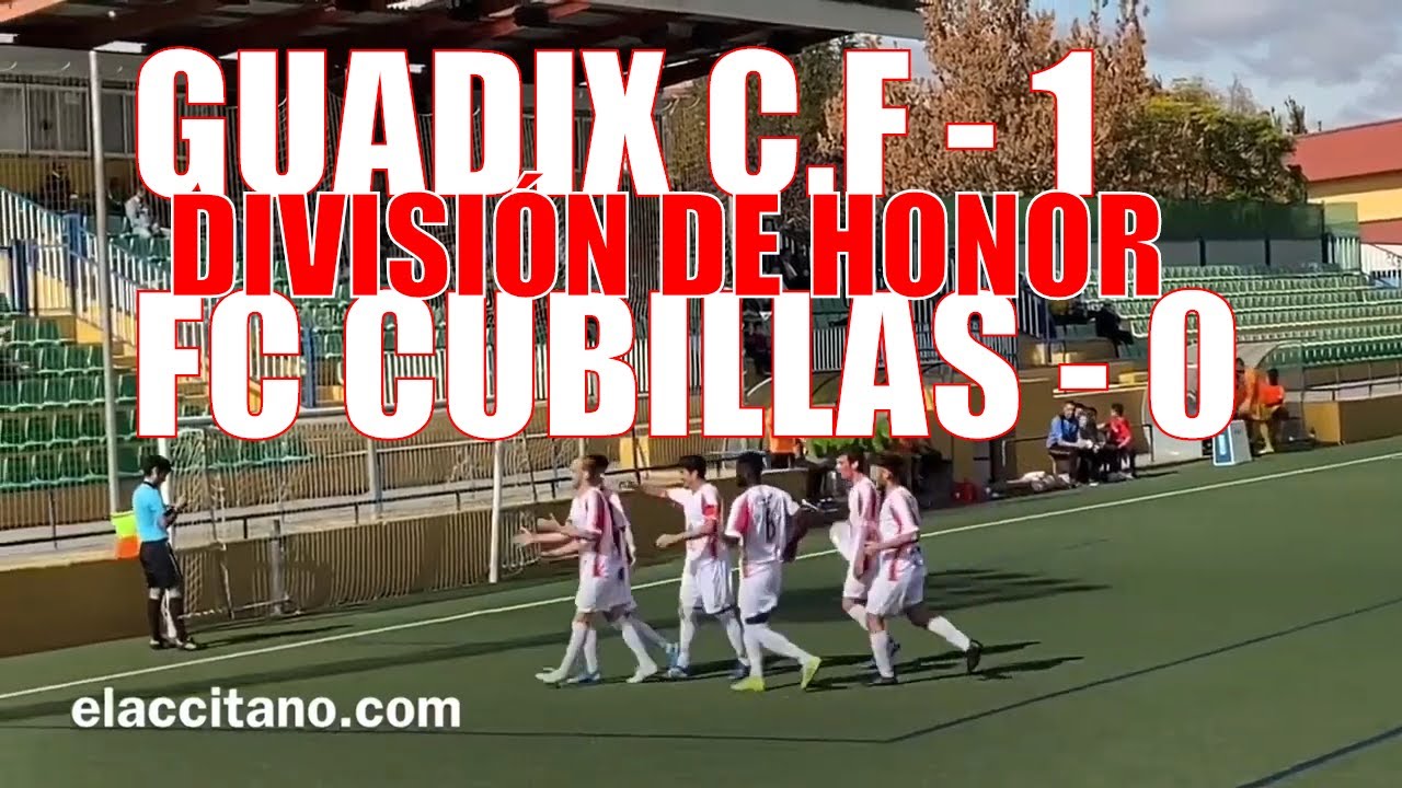 ⚽️ VICTORIA del GUADIX CF 1 - FC CUBILLAS 0 - División de Honor Andaluza