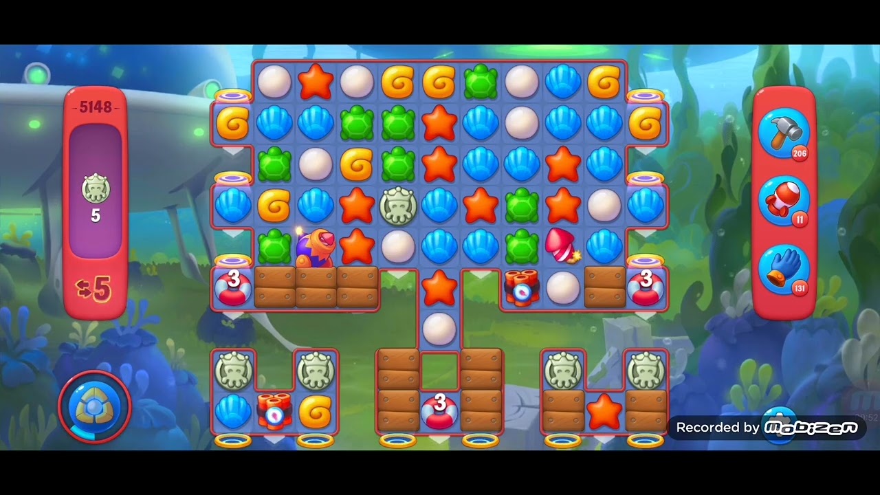 Fishdom Hard level 5148. NOboosters