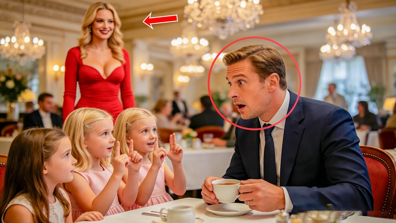 Single Dad Was Drinking Tea Alone—Until 3 Girls Whispered a Secret That Made Him Freeze
