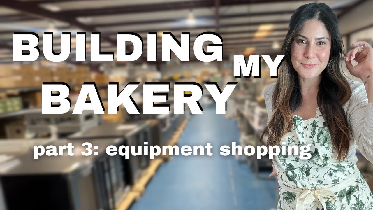 I'm building a kitchen for my bakery! VLOG: professional bakery equipment shopping