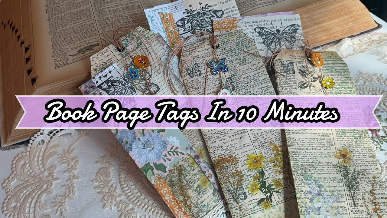 EASY Book Page Tags inserts // 10 minute tuesdeee