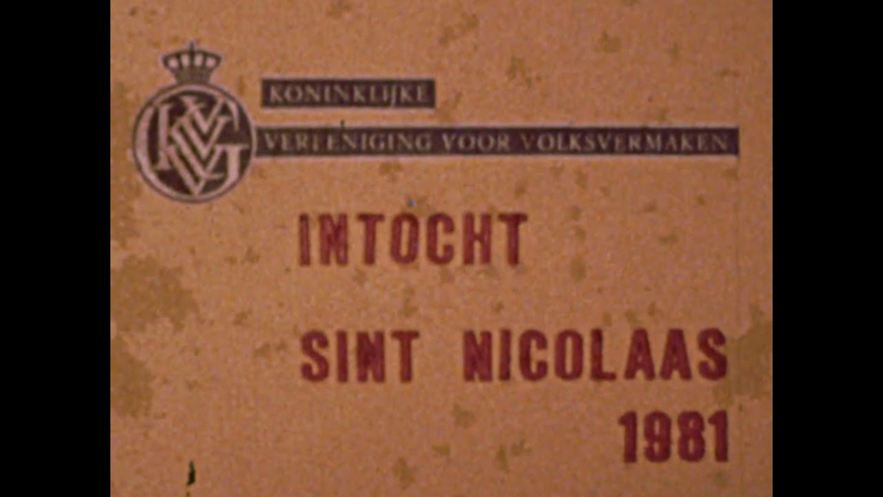 Sinterklaas intocht Groningen 1981
