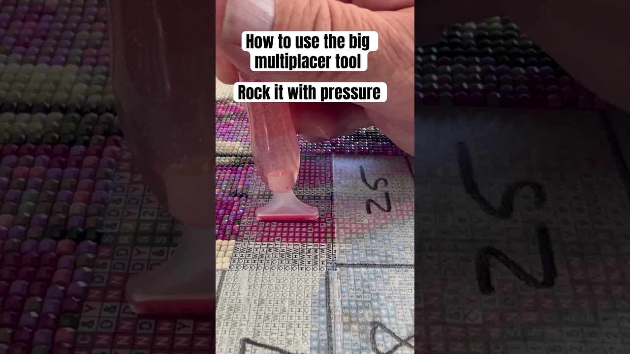 Diamond Painting tips and techniques | how to place diamond dots with a multi placer tool