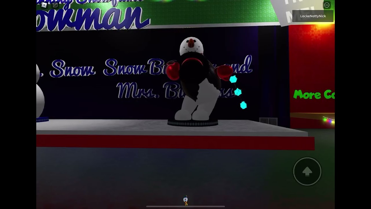 Snowflakes Spinning snowman collection on YouTube and Roblox