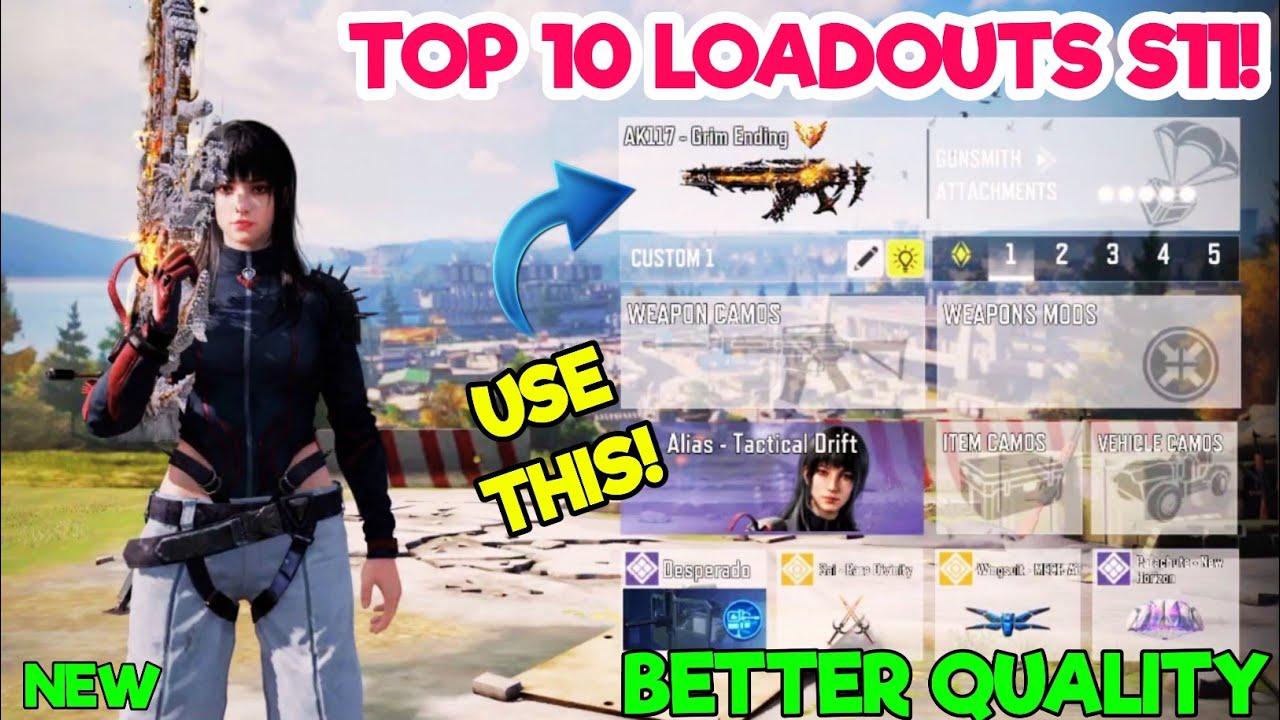 ТОП-10 вариантов экипировки в 1 сезоне Cod Mobile | Лучший оружейник в Codm BR | Лучшее оружие в ...