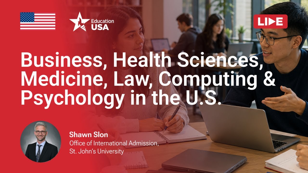 Business, Health Sciences, Medicine, Law, Computing & Psychology in the U.S.