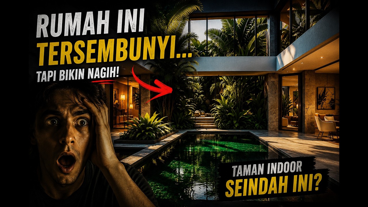 Desain Taman Dalam Rumah yang Bikin Hunian Terasa Mewah & Tenang