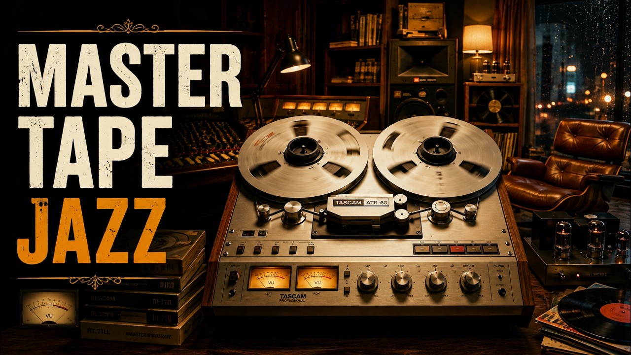 Master Tape Jazz 🎞️ TASCAM Reel to Reel | Deep Bass & Slow Audiophile Jazz