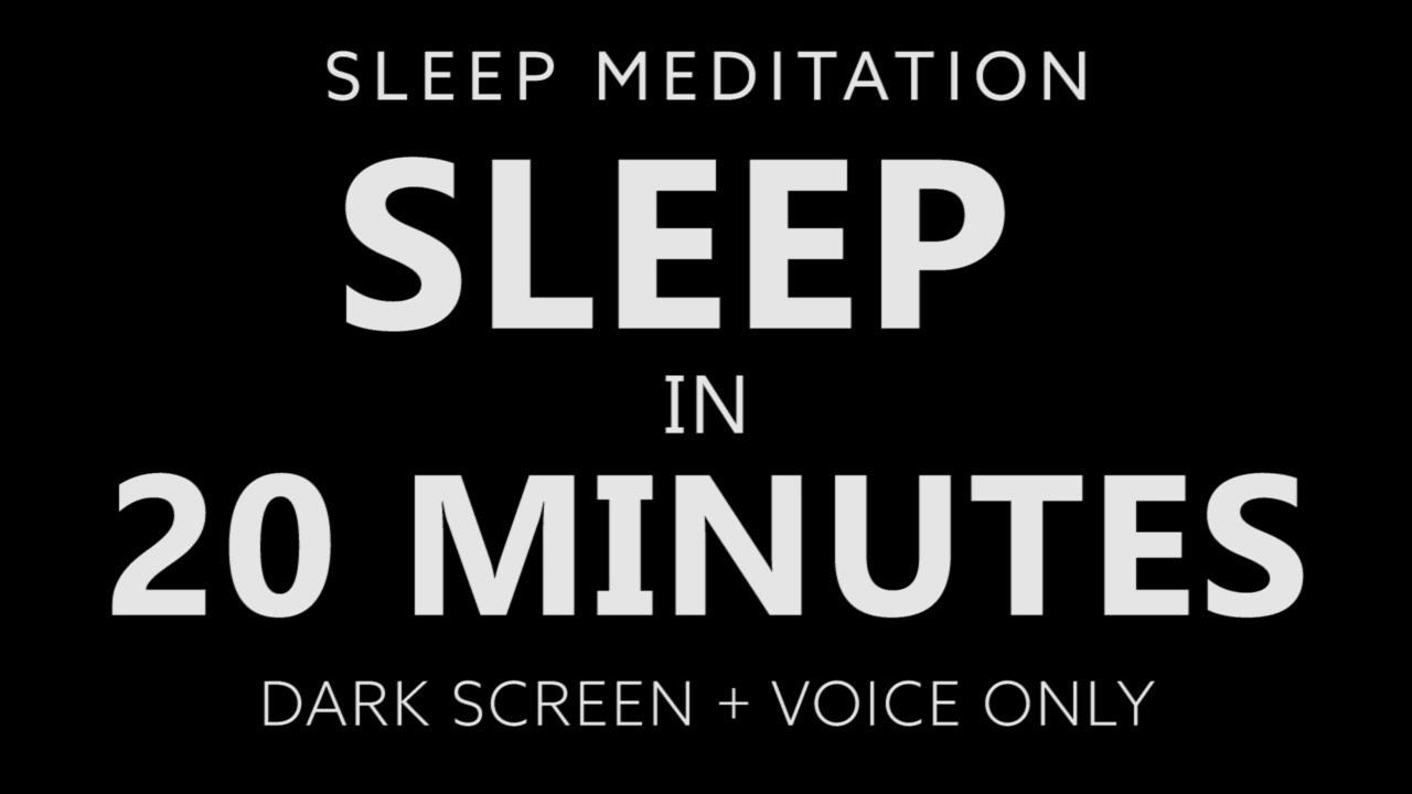 Медитация для сна под руководством инструктора. Засните за 20 минут (очень сильная). Только темны...