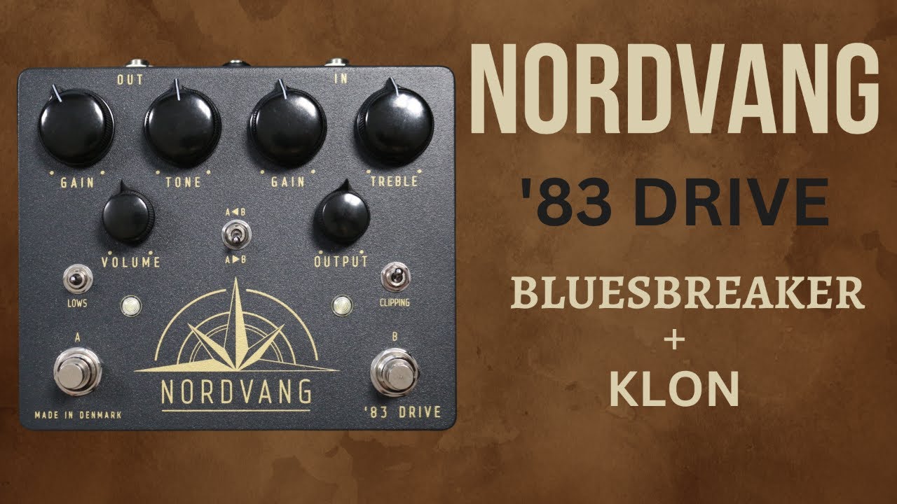 Nordvang '83 Dual Overdrive Pedal V2.0 - Bluesbreaker / Klon In One Pedal With NOS Components!