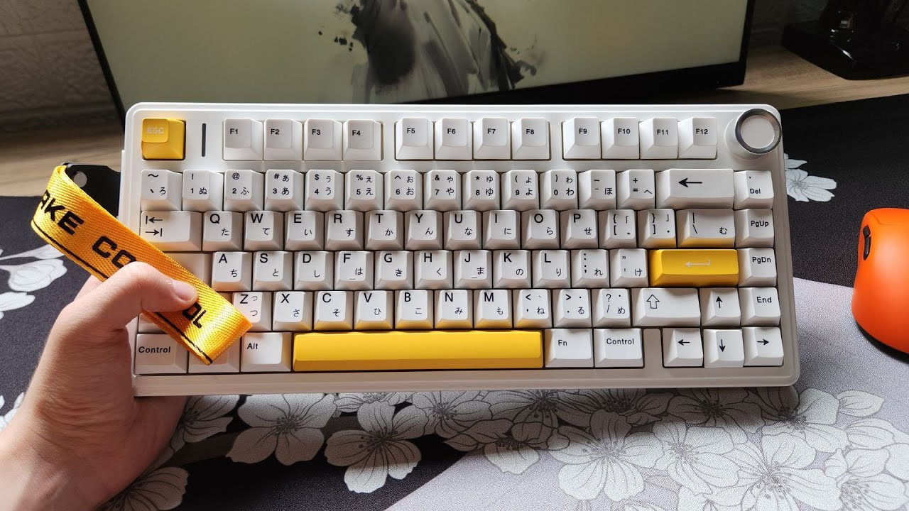 Aula F75 em sua Versão Suprema (stripe + lubagem + keycaps), ficou incrível
