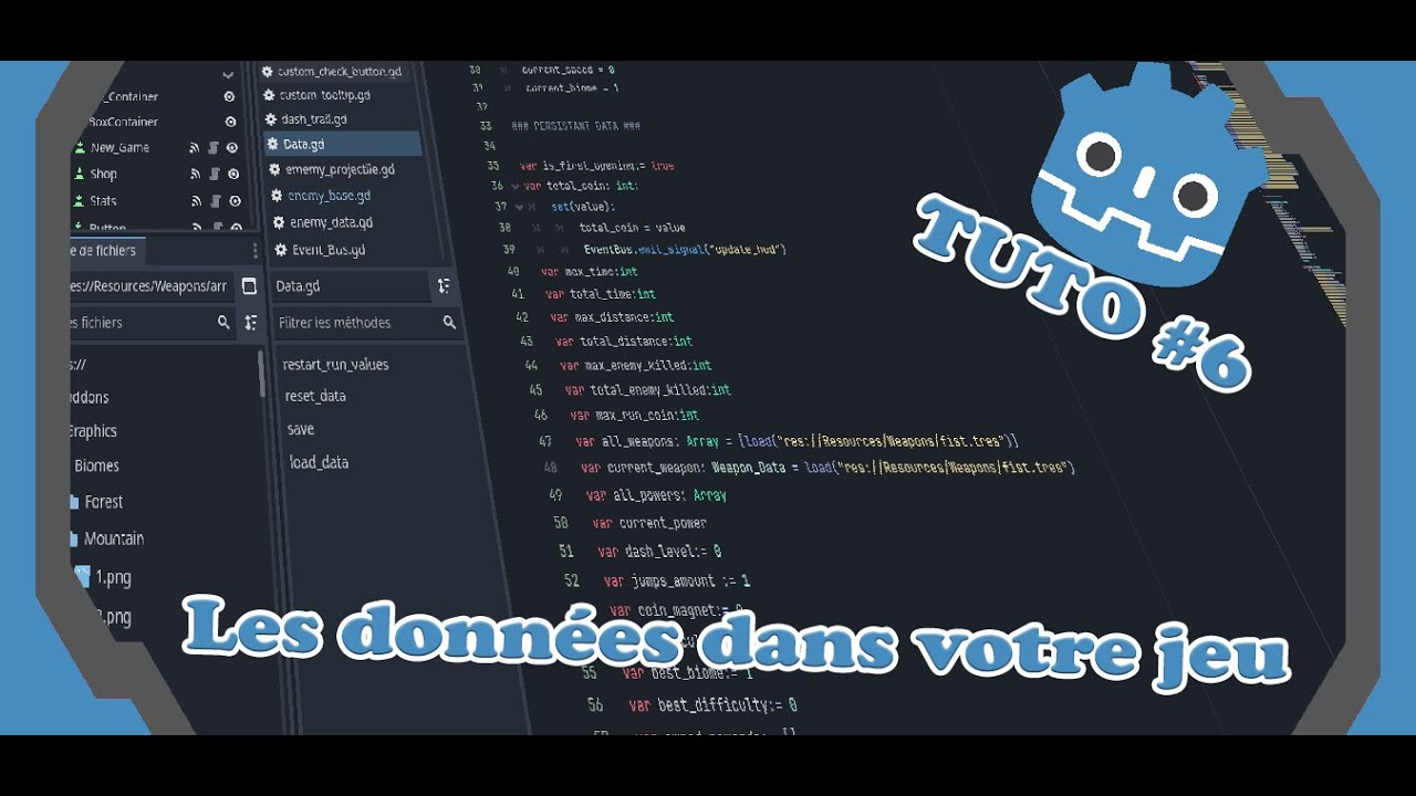 TUTO GODOT 6 : Créer les Datas et commencer l'UI